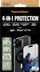 Set mbrojtës PanzerGlass 4‑in‑1 për iPhone 16 Pro Max, me MagSafe, transparent