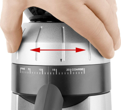 Mulli kafeje Catler CG 8011, konik inox, 250g, gri metalik