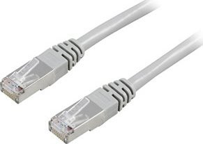 Kabllo rrjeti Deltaco FTP Cat5e, 0.5m, gri