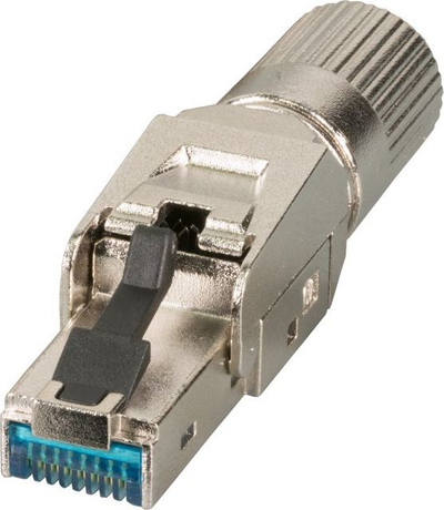 Prizë rrjeti RJ45 Premium, STP Cat.6A Class EA, field terminable, e argjendtë