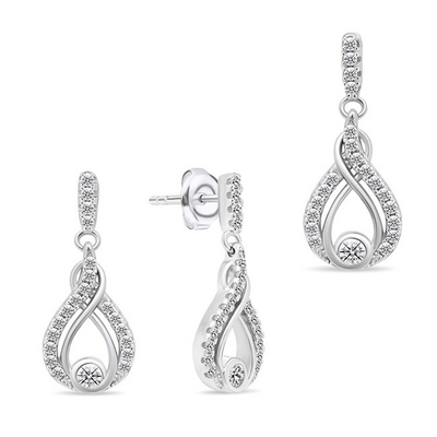Сет накит Brilio Silver SET223W – обетки + привезок