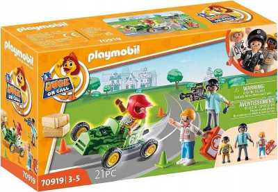 Set lojrash Playmobil DUCK ON CALL Rescue Action Ndihmo Shoferin e Garës 70919