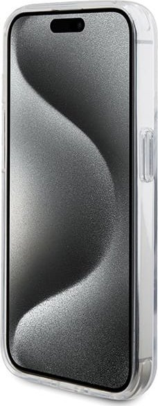 Maskë mbrojtëse BMW M Series, hardcase me unazë dhe MagSafe për iPhone 15 Pro, transparente