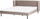 Shtrat Beliani Arette Velvet, 180 x 200 cm, Super King, taupe