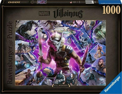 Puzzle Ravensburger Villainous Killmonger, 1000 copa, shumëngjyrësh