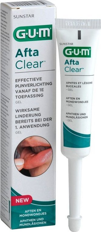 Xhel oral GUM Afta Clear, 10 ml, kundër aftave, pa alkool