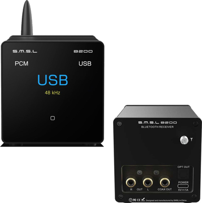 DAC audio me Bluetooth SMSL B200, LDAC aptX HD, USB, i zi
