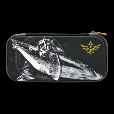 Kuti mbrojtëse PowerA Slim Zelda Battle Ready Link NSCS0087 01, për Nintendo Switch, e zezë gri e bardhë