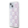 Futrollë telefoni DKNY Liquid Glitter me katrorë, për iPhone 15, plastikë, rozë