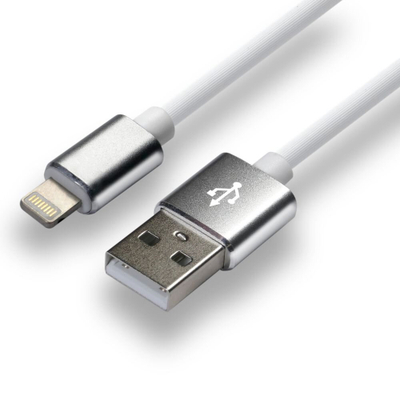 Kabllo USB EverActive CBS-1IW, USB-A në Lightning, 1 m, e bardhë