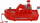 Anije lodër Polesie Fire Boat Patrol, plastike 31cm, për ujë, e kuqe