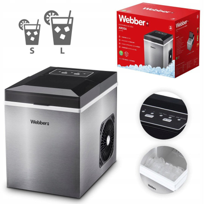 Makina për akull Webber Home IM-003, 10 kg në 24 orë, 165 W, inoks