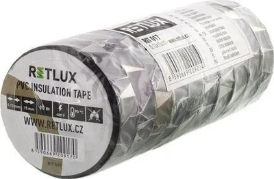 Shirit izolues PVC RETLUX RIT 017, 15mm x 10m, set 10 copë, i zi