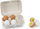 Set lodrash druri VIGA Wooden Play Eggs, 6 vezë, me kuti kartoni, shumëngjyrëshe