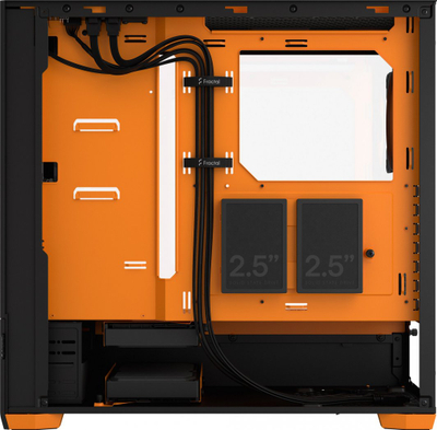 Kasë Pop Air RGB TG (FD-C-POR1A-05), e zezë/e portokalltë