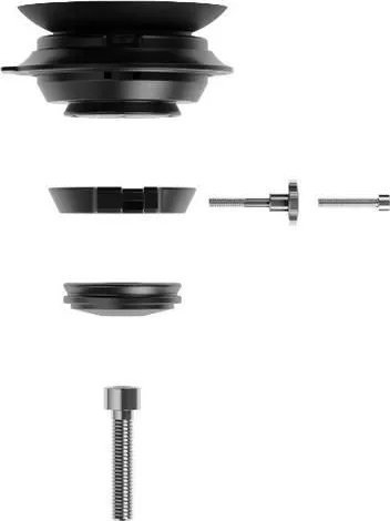 Mbajtëse telefoni për biçikletë Fidlock Vacuum Ahead Cap Base, kapak ahead 1 1/8", rrotullim 360°, e zezë