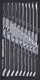 Set me çelësa Kraftwerk 105.301.033, 19 copë, 20 x 40
