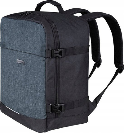 Çantë shpine cabin Tracer Squard 1, 15.6\", 40x30x10–20cm, e zezë