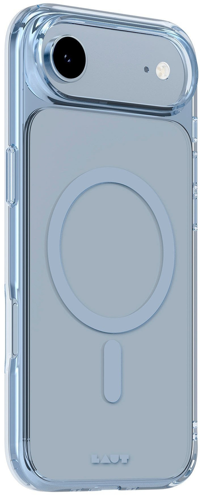 Kapak telefoni Laut Crystal Fluro për iPhone 17 Air, transparent, blu e çelët
