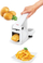 Prerëse patatesh Metaltex Potato Plus, çelik inox, me levë ergonomike, e bardhë