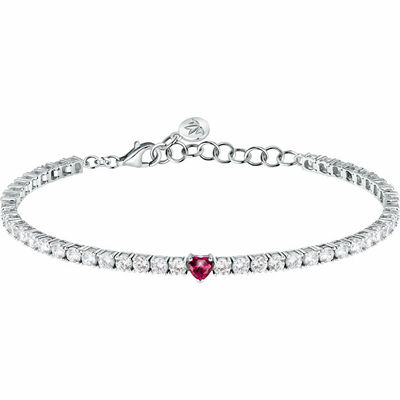 Byzylyk për femra Morellato Heart Tesori SAIW167, 19cm, i argjendtë