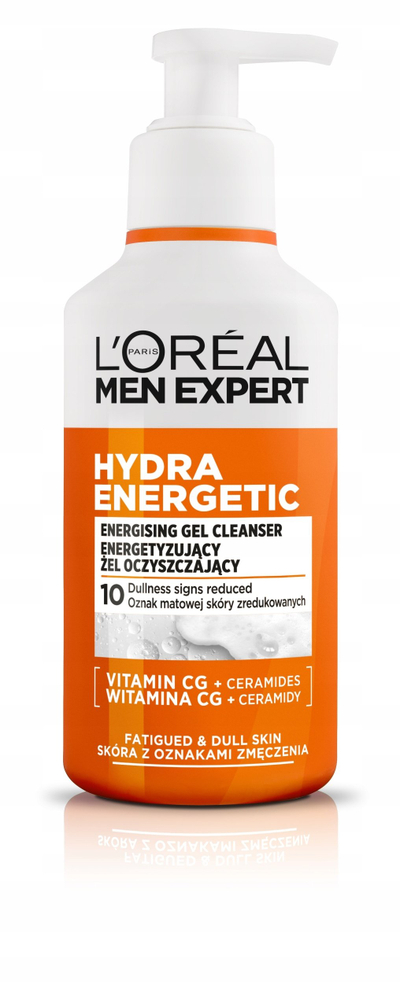 Xhel pastrues fytyre L'Oréal Men Expert Hydra Energetic, për burra, 260 ml, portokall