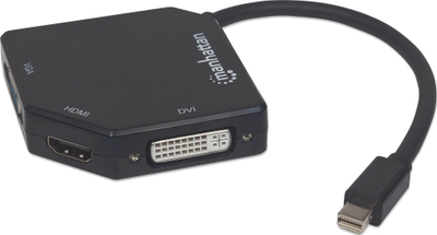 Adapter video 3 në 1 Mini DisplayPort, HDMI DVI VGA, 4K