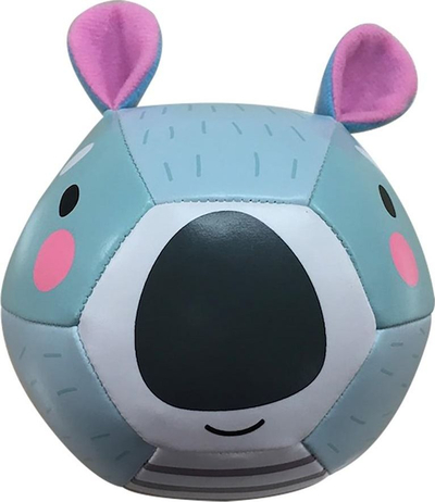 Top i butë për fëmijë Bobo Soft Ball With Ears Koala, lodër pelushi, gri