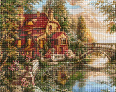 Set mozaiku me diamant Ideyka Dream House, 40x50cm, 5D