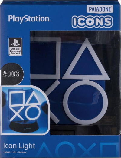 Figurë ndriçuese Paladone PlayStation, dekorative, me drita LED, shumëngjyrëshe