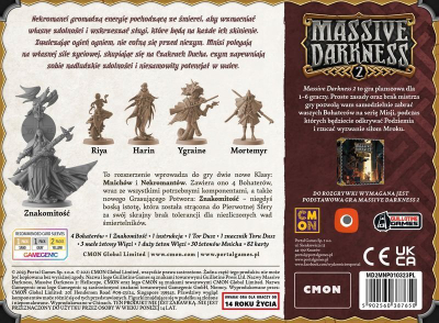 Zgjerim loje tavoline Massive Darkness 2 Monks and Necromancers vs Eminence, Portal Games