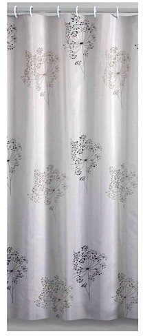 Perde dushi Gedy PARFUME TTE 1322 1230, 120x200 cm, e bardhë e zezë