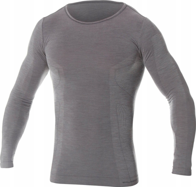 Bluzë termoaktive Brubeck Comfort Wool M LS11600, lesh merino, me mëngë të gjata, e zezë