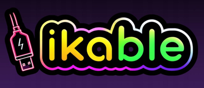 Декоративна налепница ikable Лого, за кабли и додатоци, шарена