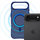 Kllëf telefoni 3MK Smoke MagCase për iPhone, MagSafe, gjysmë transparent, blu