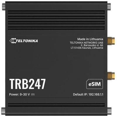 Gateway IoT Teltonika TRB247, LTE Cat 1 bis, RS232 RS485, gri