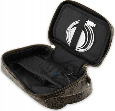 Çantë udhëtimi Guess 4G Printed Stripes Organizer GUHBP4RPSW, organizuese, kafe