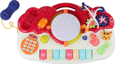 Piano edukative Leantoys, me daulle, drita edhe tinguj, shumngjyrëshe