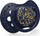 Biberon LOVI Stardust, silikoni, 18m+, set 2 copë, blu e errët