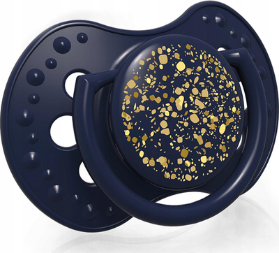 Biberon LOVI Stardust, silikoni, 18m+, set 2 copë, blu e errët