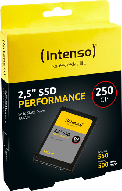 SSD i brendshëm Intenso Performance 3814440, 2.5", 250GB, SATA III