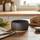 Tas porcelani Verlo Plisse Bowl, 350 ml, 120 mm, gri grafit