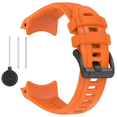 Rrip 4wrist, për Garmin Instinct 3 Solar dhe Instinct 3 AMOLED, 50 mm, portokalli