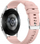 Rrip ore Beline Watch Strap 20mm, silikon, teksturë rrjetë, rozë