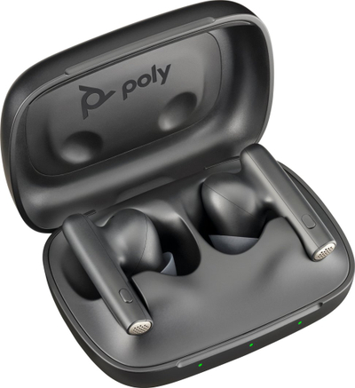 Kufje wireless Poly Voyager Free 60, Bluetooth, me heqje zhurme, karbon të zeza