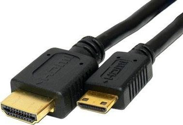 Kabllo HDMI në Mini HDMI HD21, 2 m, Gold, e zezë