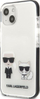 Mbështjellëse telefoni Karl Lagerfeld KLHCP13STPEKCW, për iPhone 13 mini 5.4", hardcase, e bardhë
