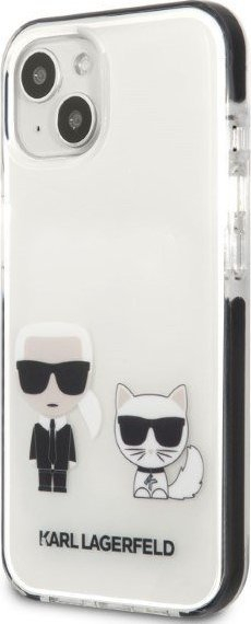Mbështjellëse telefoni Karl Lagerfeld KLHCP13STPEKCW, për iPhone 13 mini 5.4", hardcase, e bardhë