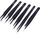 Set pincetash AG409E, 6 copë, profesionale ESD, të zeza