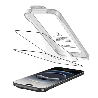 Qelq mbrojtës Tech-Protect Quick Set+ 2-pack, 9H, për iPhone 17 Air, i zi